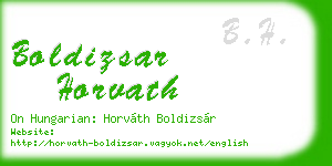 boldizsar horvath business card
